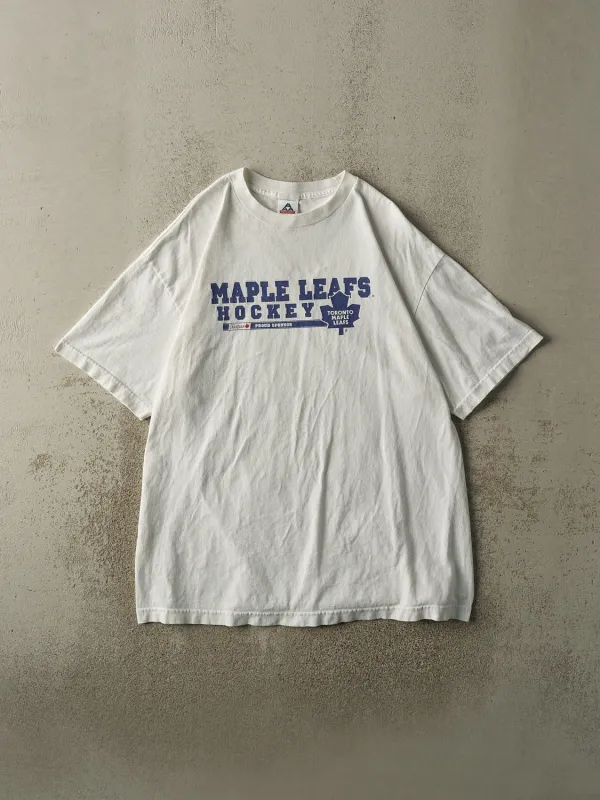 Vintage Y2K White Toronto Maple Leafs Tee (L/XL) sold by Rebalance Vintage