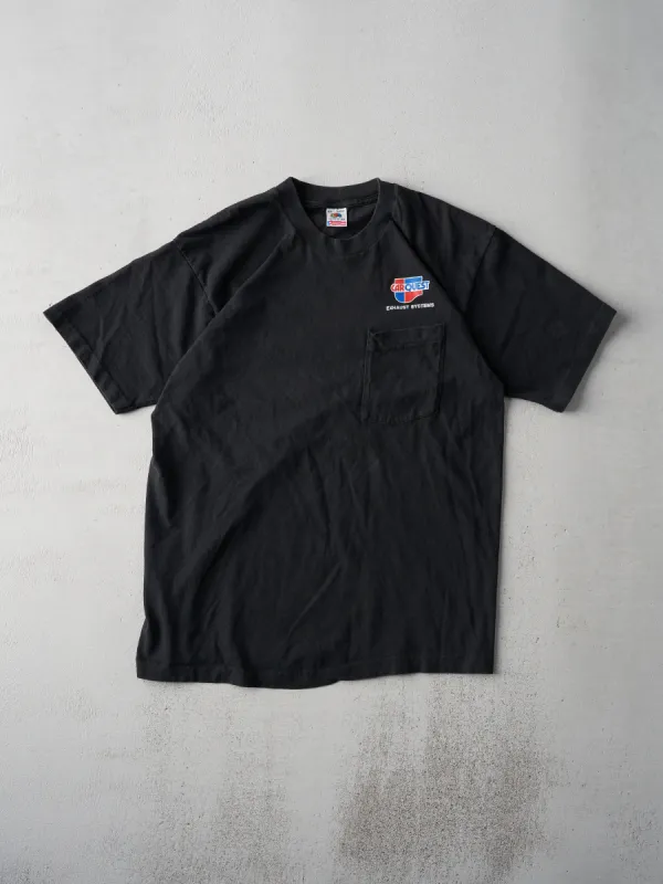 Vintage 90s Black Car Quest Single Stitch Pocket Tee (M/L) sold by Rebalance Vintage