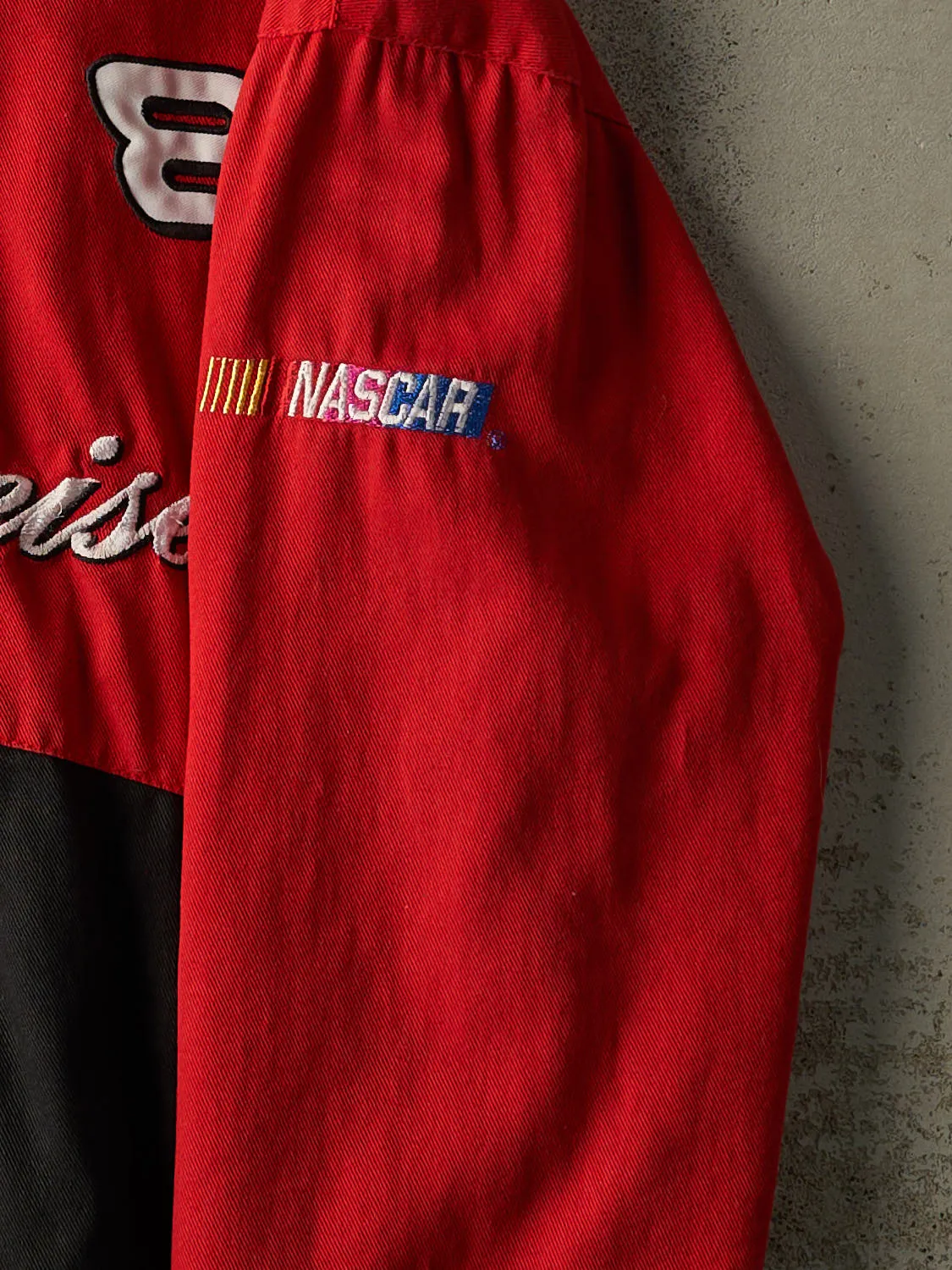 Vintage Y2K Red Budweiser Dale Earnhardt Nascar Lightweight Racing Jacket (L/XL) sold by Rebalance Vintage product image thumbnail 5