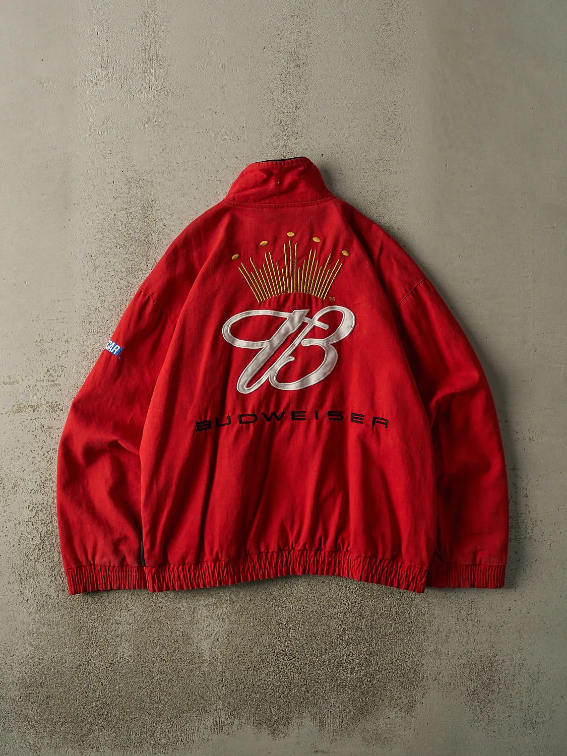 Vintage Y2K Red Budweiser Dale Earnhardt Nascar Lightweight Racing Jacket (L/XL) sold by Rebalance Vintage product image thumbnail 3