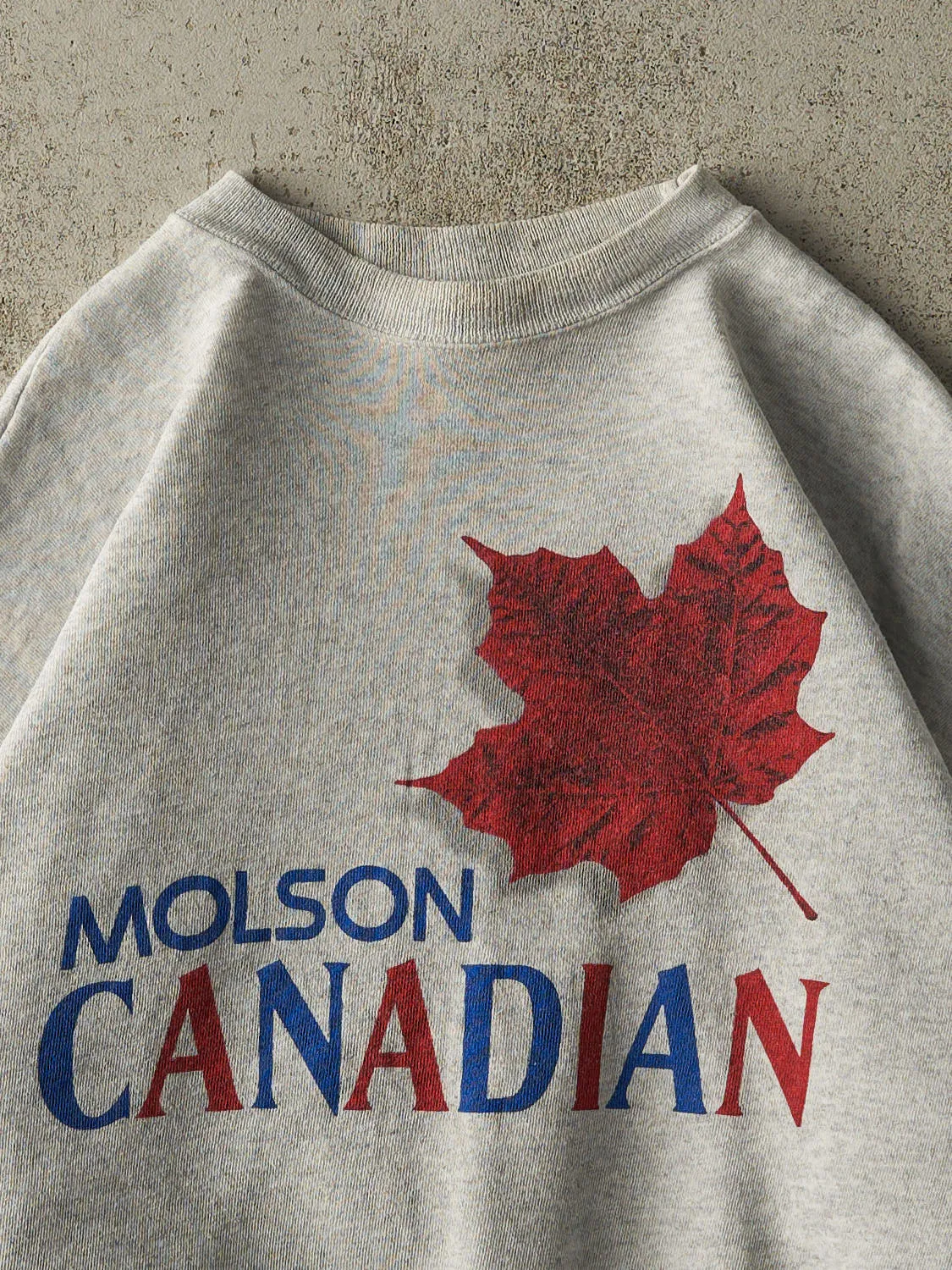 Vintage 90s Heather Grey Molson Canadian Boxy Crewneck (M/L) sold by Rebalance Vintage product image thumbnail 2