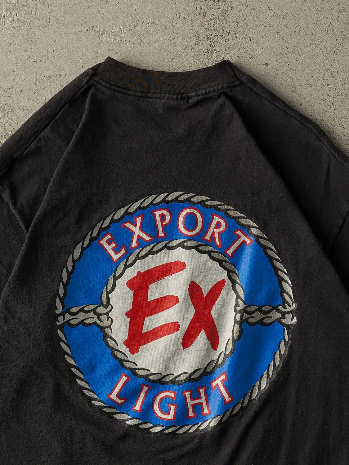 Vintage 90s Black Molson Export Beer Drinker Single Stitch Tee (L/XL) sold by Rebalance Vintage product image thumbnail 4