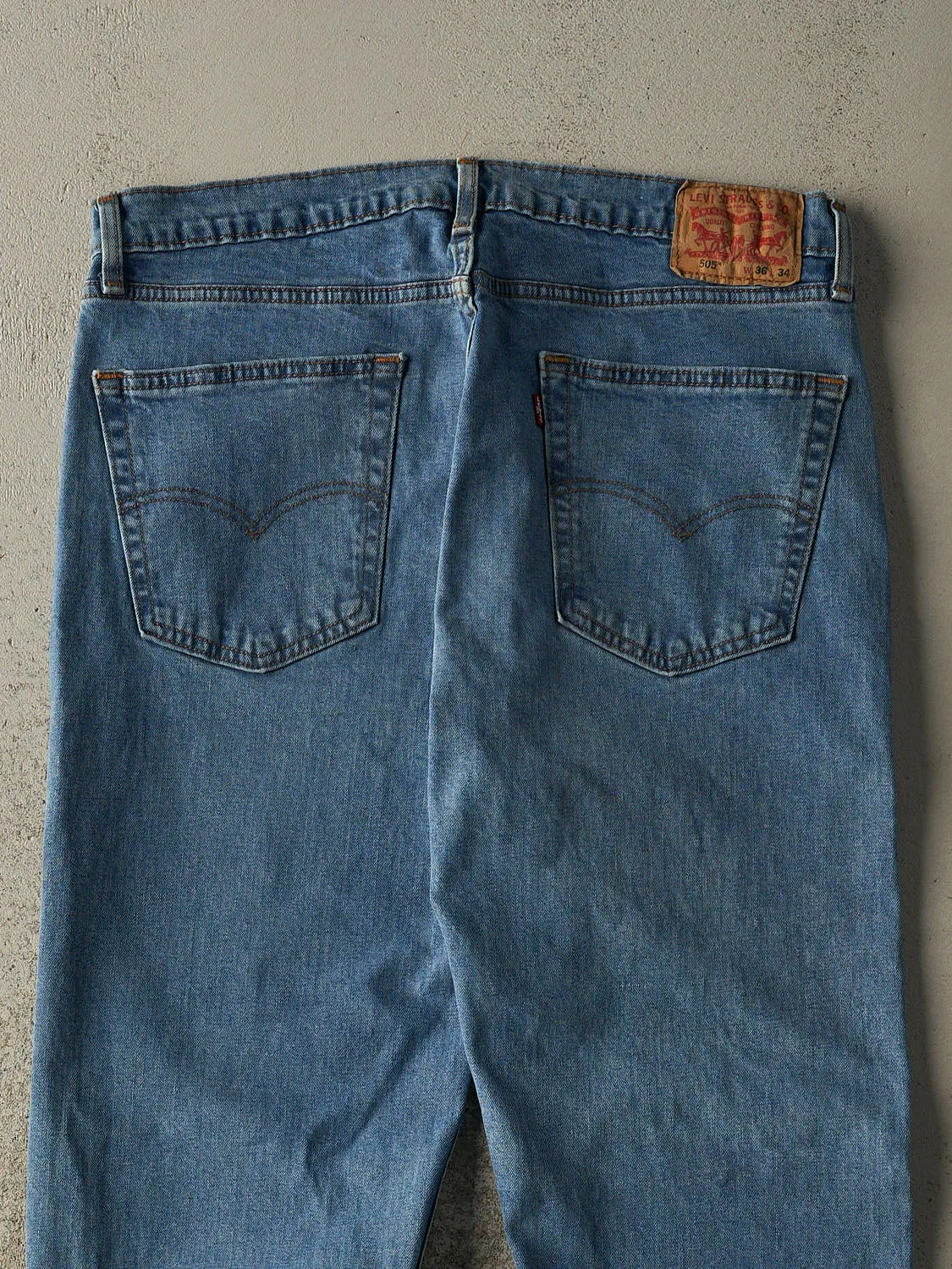 Vintage Y2K Mid Wash Levi's 505 Jeans (36x33) sold by Rebalance Vintage product image thumbnail 5