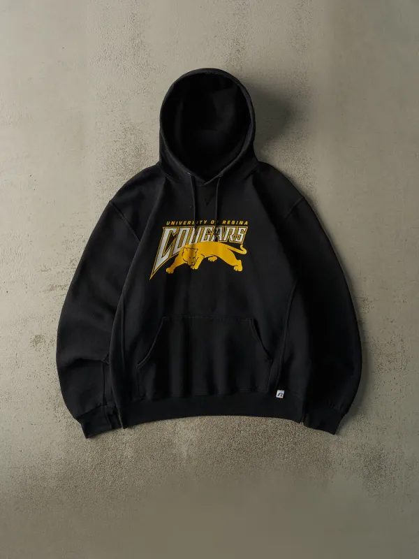 Vintage Y2K Black University of Regina Cougars Russell Athletic Hoodie (L/XL) sold by Rebalance Vintage