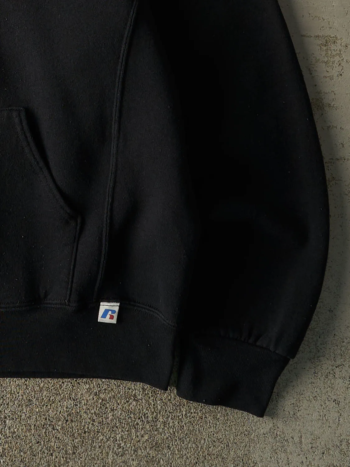 Vintage Y2K Black University of Regina Cougars Russell Athletic Hoodie (L/XL) sold by Rebalance Vintage product image thumbnail 3