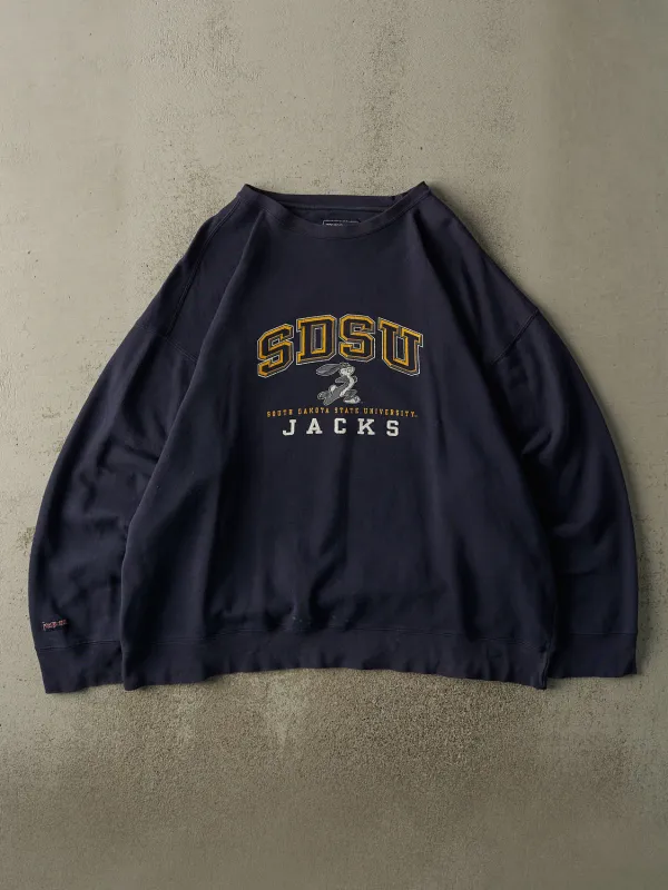 Vintage Y2K Navy Blue South Dakota State University Jacks Crewneck (XXL) sold by Rebalance Vintage
