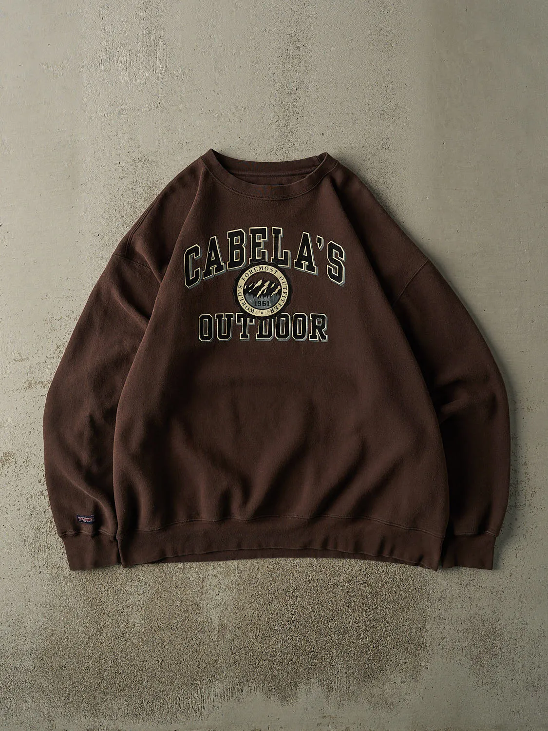 Vintage 90s Brown Cabela's Crewneck (XXL) sold by Rebalance Vintage