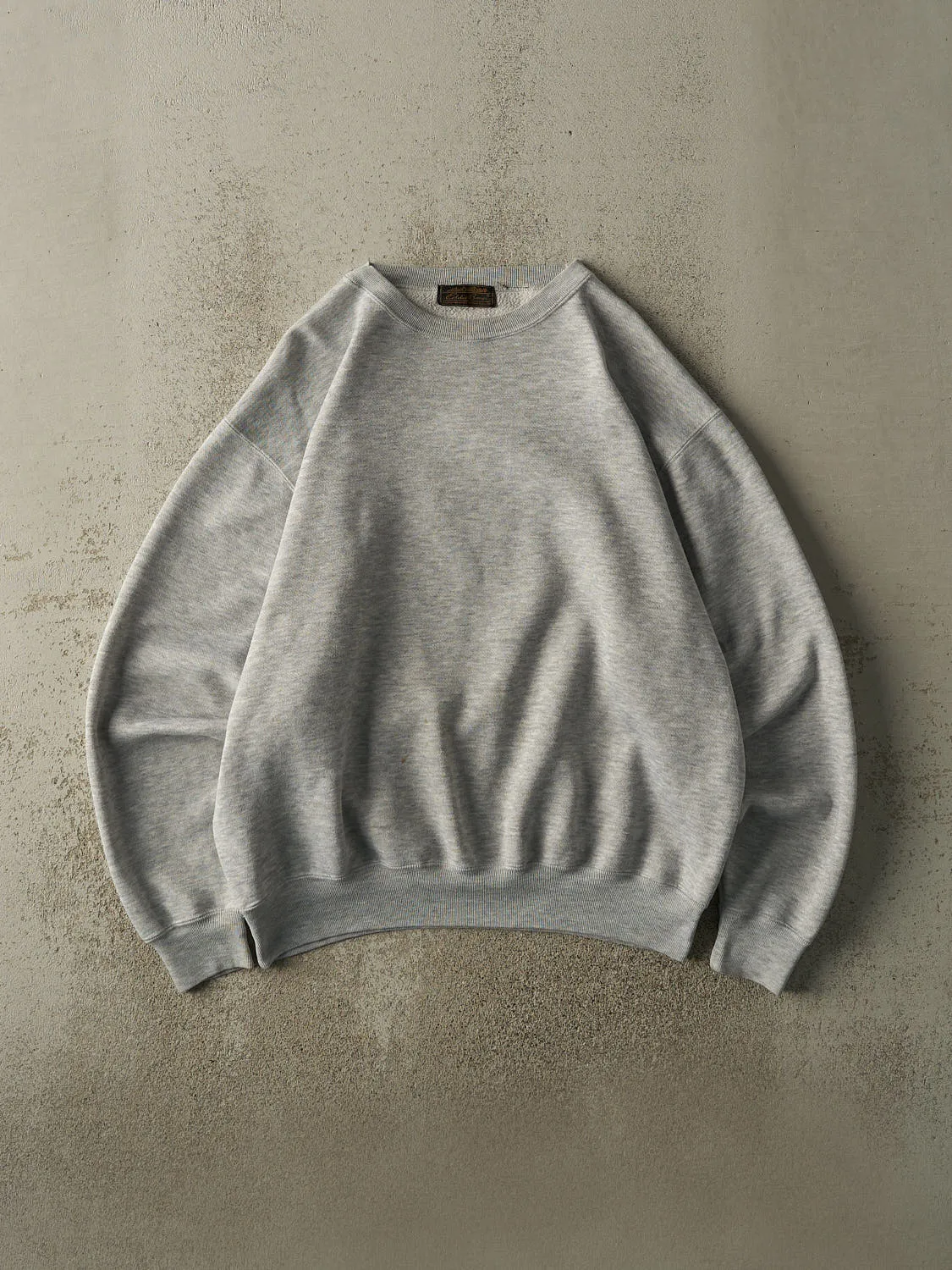 Vintage 90s Heather Grey Eddie Bauer Blank Crewneck (L) sold by Rebalance Vintage