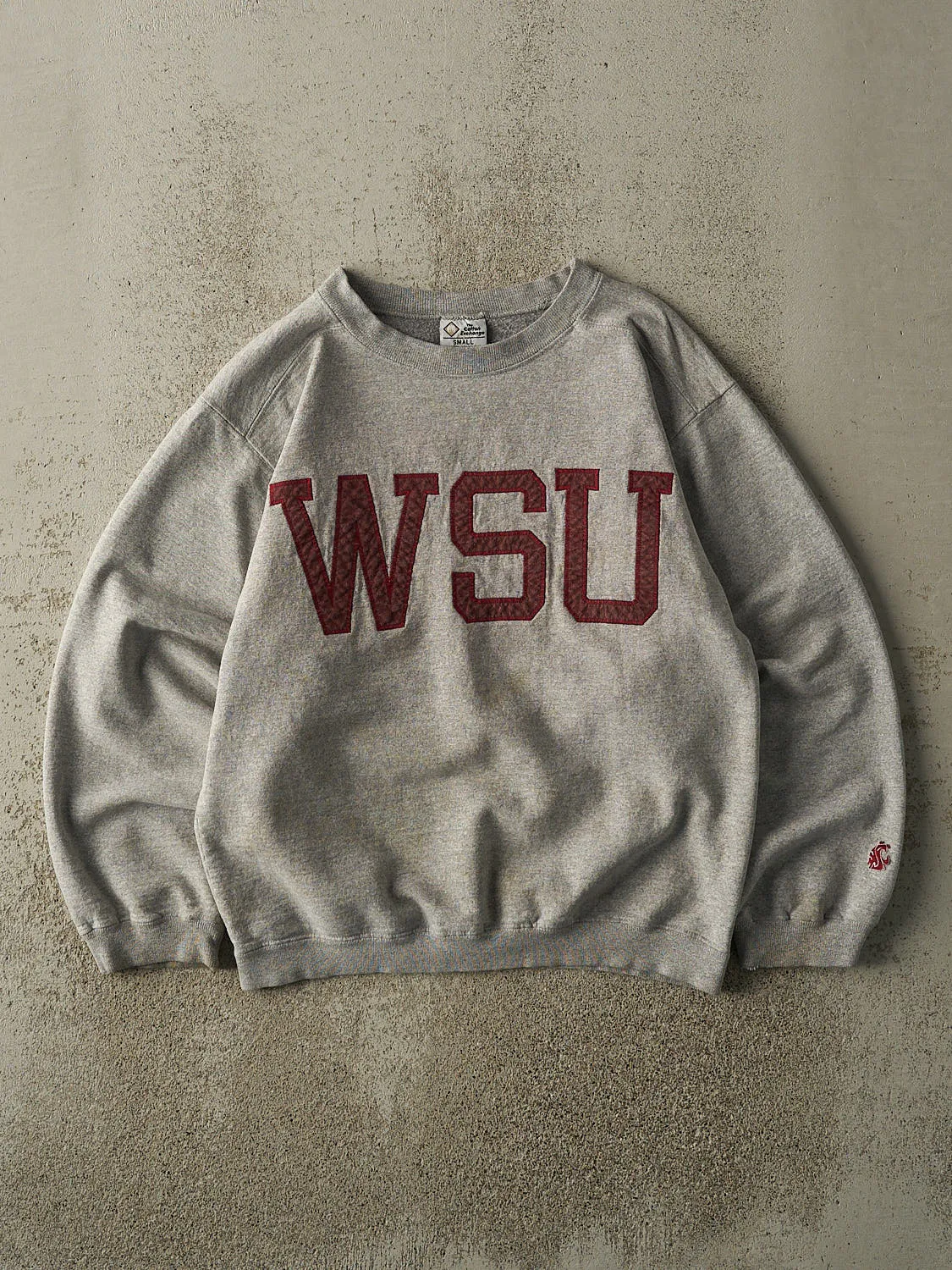 Vintage 90s Grey Washington State University Crewneck (S) sold by Rebalance Vintage