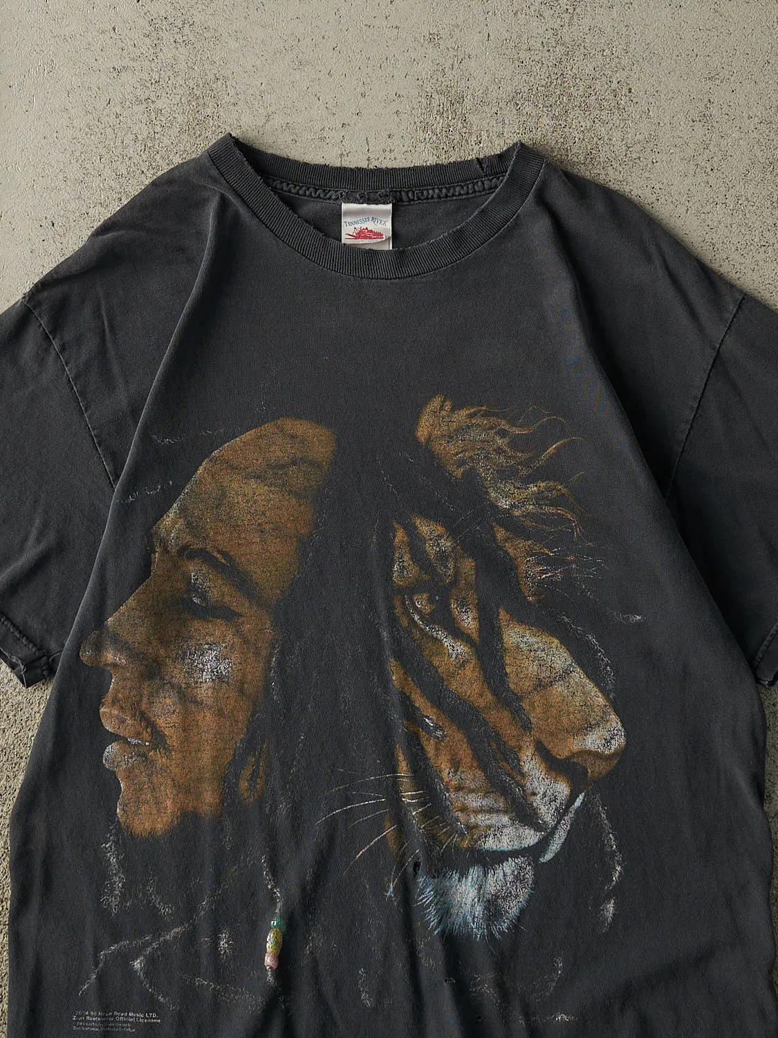 Vintage 04' Faded Black Bob Marley Tee (M/L) sold by Rebalance Vintage product image thumbnail 2