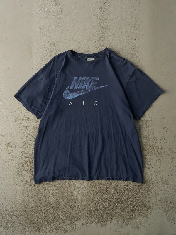 Vintage Y2K Navy Blue Nike Air Tee (XL) sold by Rebalance Vintage
