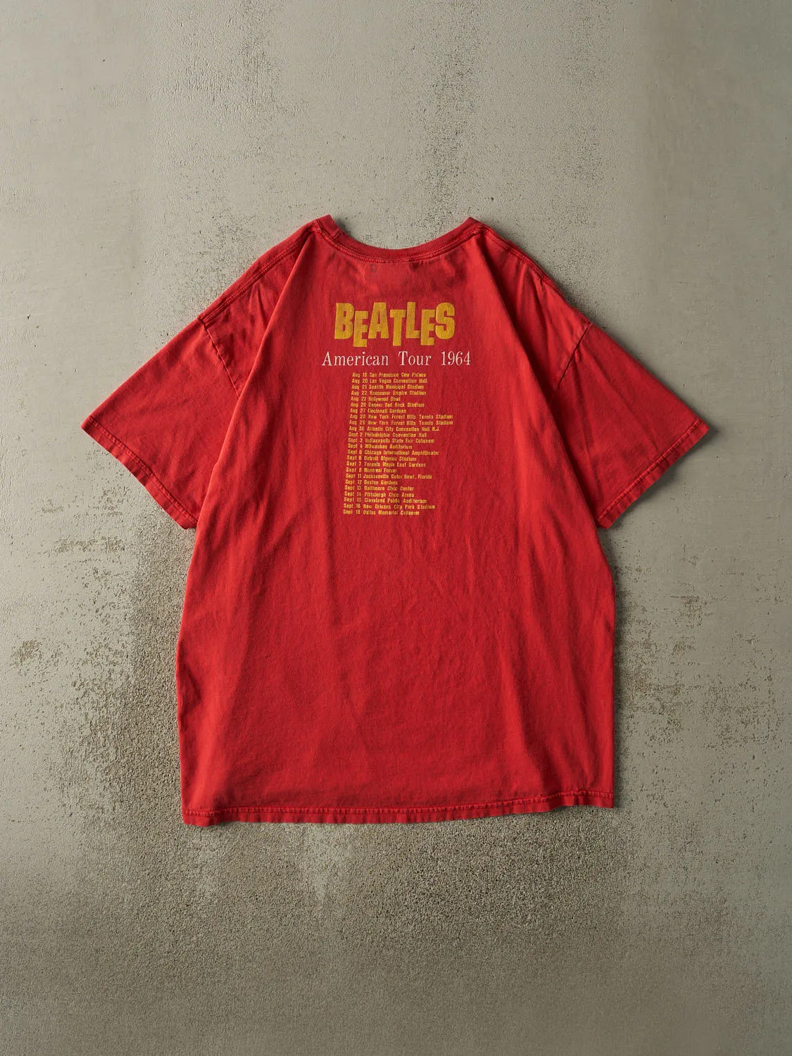 Vintage 05' Red The Beatles American Tour Tee (XL) sold by Rebalance Vintage product image thumbnail 2