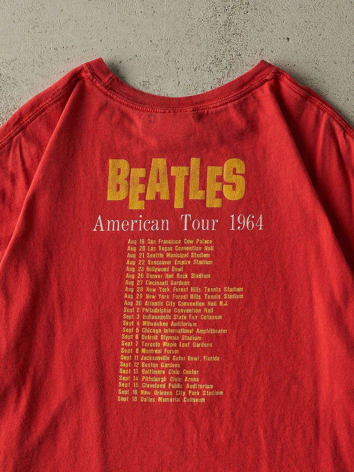 Vintage 05' Red The Beatles American Tour Tee (XL) sold by Rebalance Vintage product image thumbnail 4