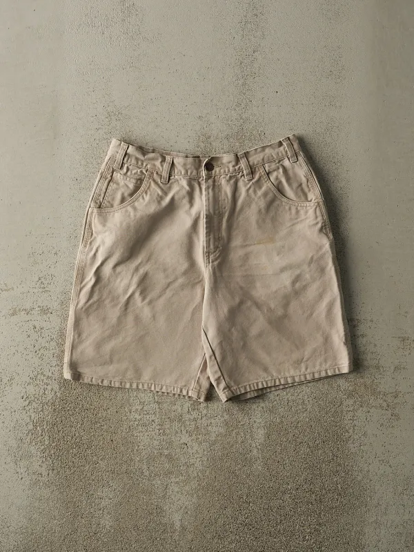Vintage 90s Beige Dickies Carpenter Shorts (31x10) sold by Rebalance Vintage