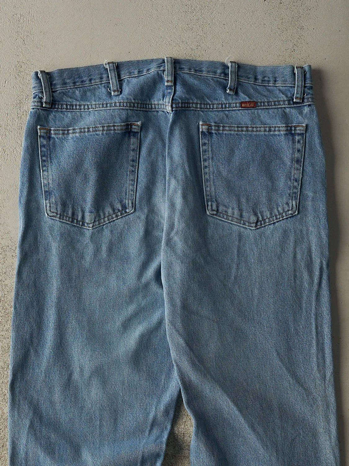 Vintage 90s Light Wash Rustler Jeans (36x33) sold by Rebalance Vintage product image thumbnail 5