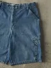 Vintage Y2K Mid Wash Cargo Jean Shorts (34x11) sold by Rebalance Vintage