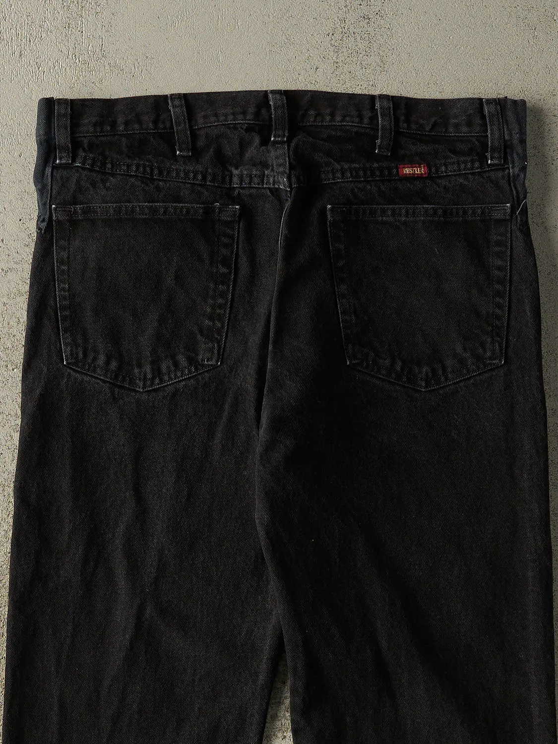 Vintage 90s Black Rustler Denim Pants (35x29) sold by Rebalance Vintage product image thumbnail 4