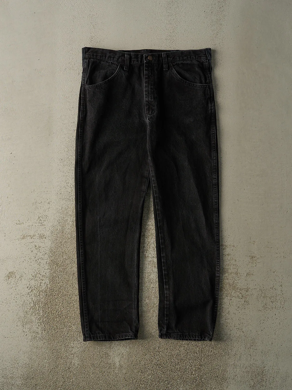 Vintage 90s Black Rustler Denim Pants (35x29) sold by Rebalance Vintage
