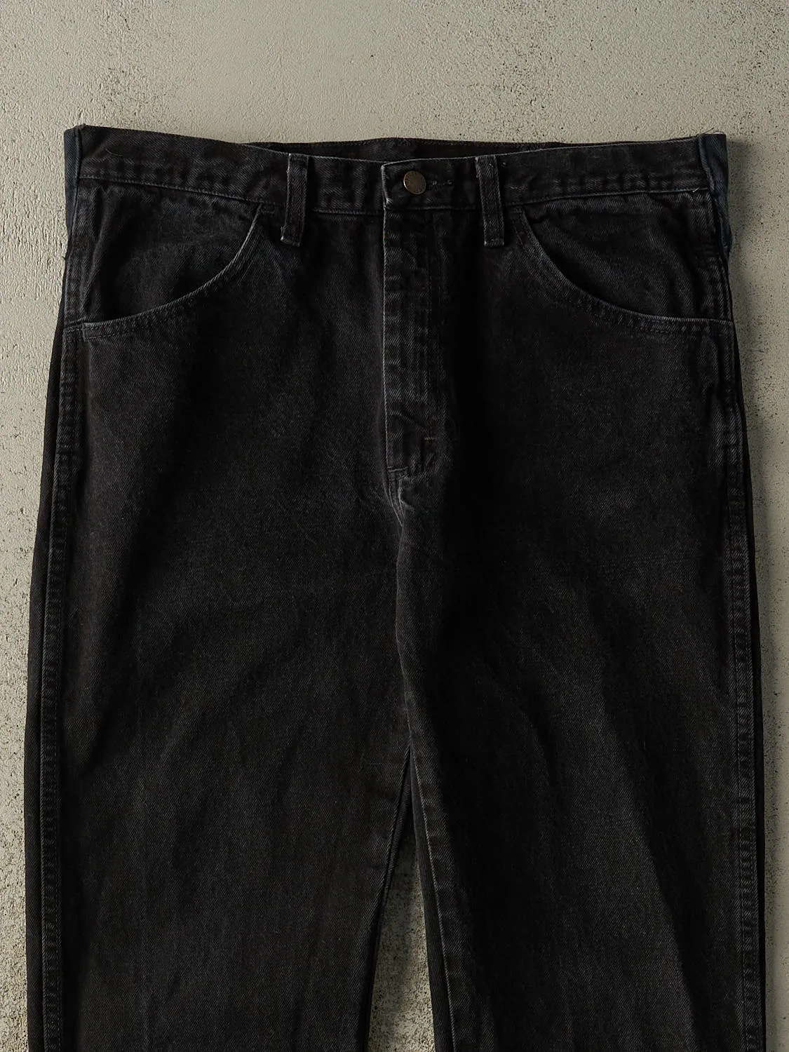 Vintage 90s Black Rustler Denim Pants (35x29) sold by Rebalance Vintage product image thumbnail 3