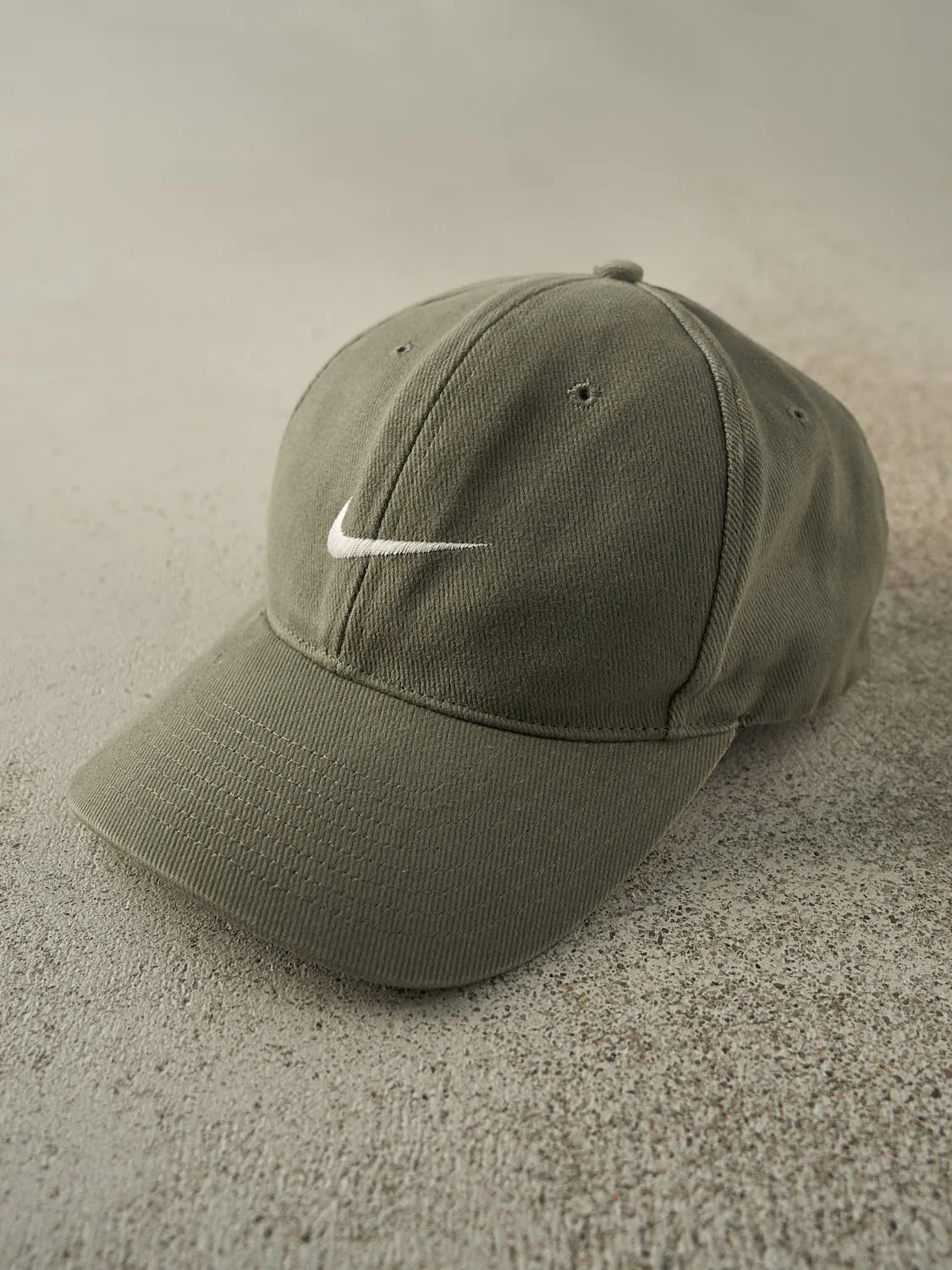 Vintage Y2K Washed Green Nike Snapback sold by Rebalance Vintage product image thumbnail 2
