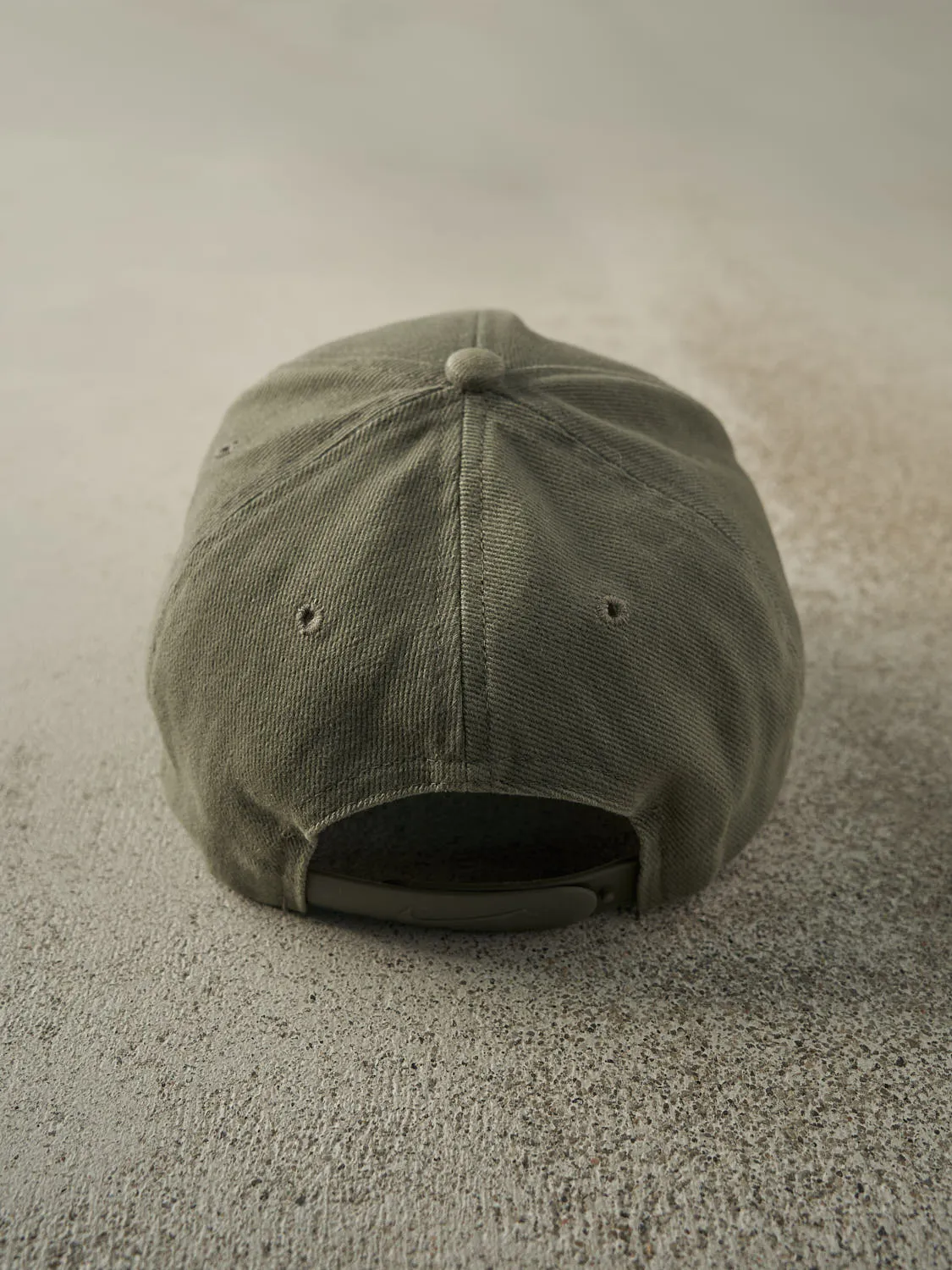 Vintage Y2K Washed Green Nike Snapback sold by Rebalance Vintage product image thumbnail 3