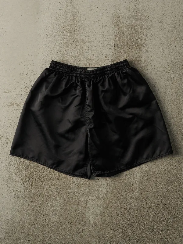 Vintage 90s Black Nylon Track Shorts (25x6) sold by Rebalance Vintage