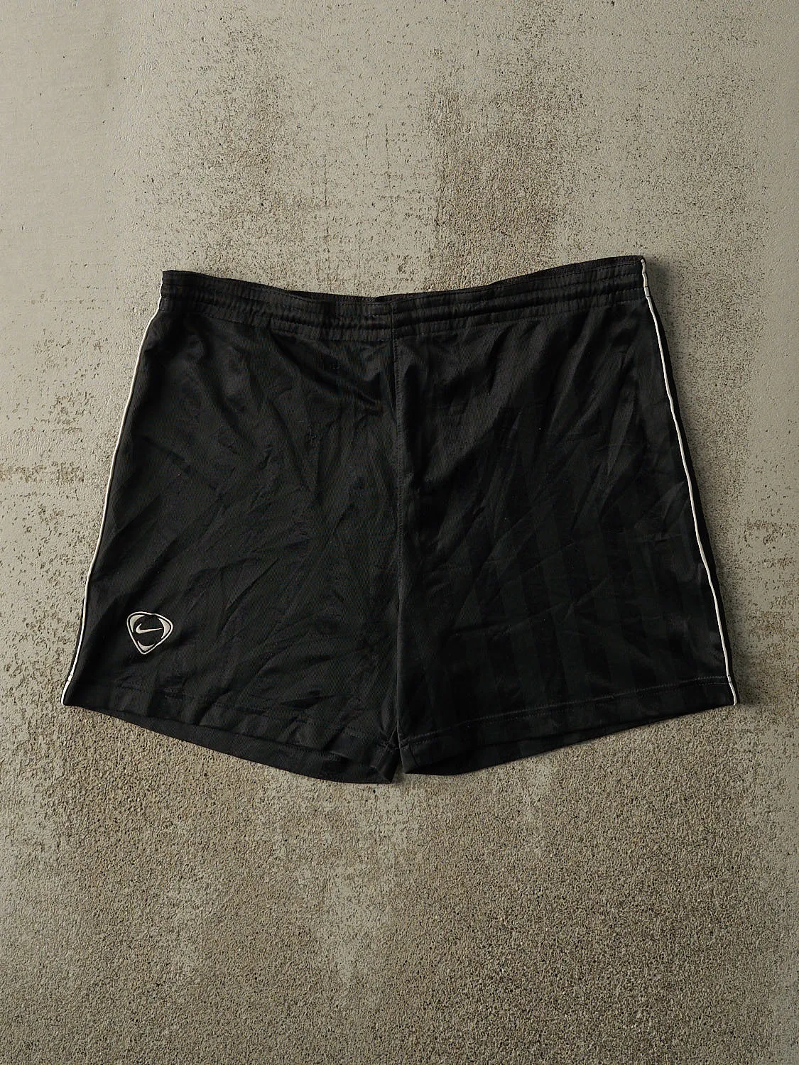 Vintage Y2K Black Nike Soccer Track Shorts (36x6) sold by Rebalance Vintage