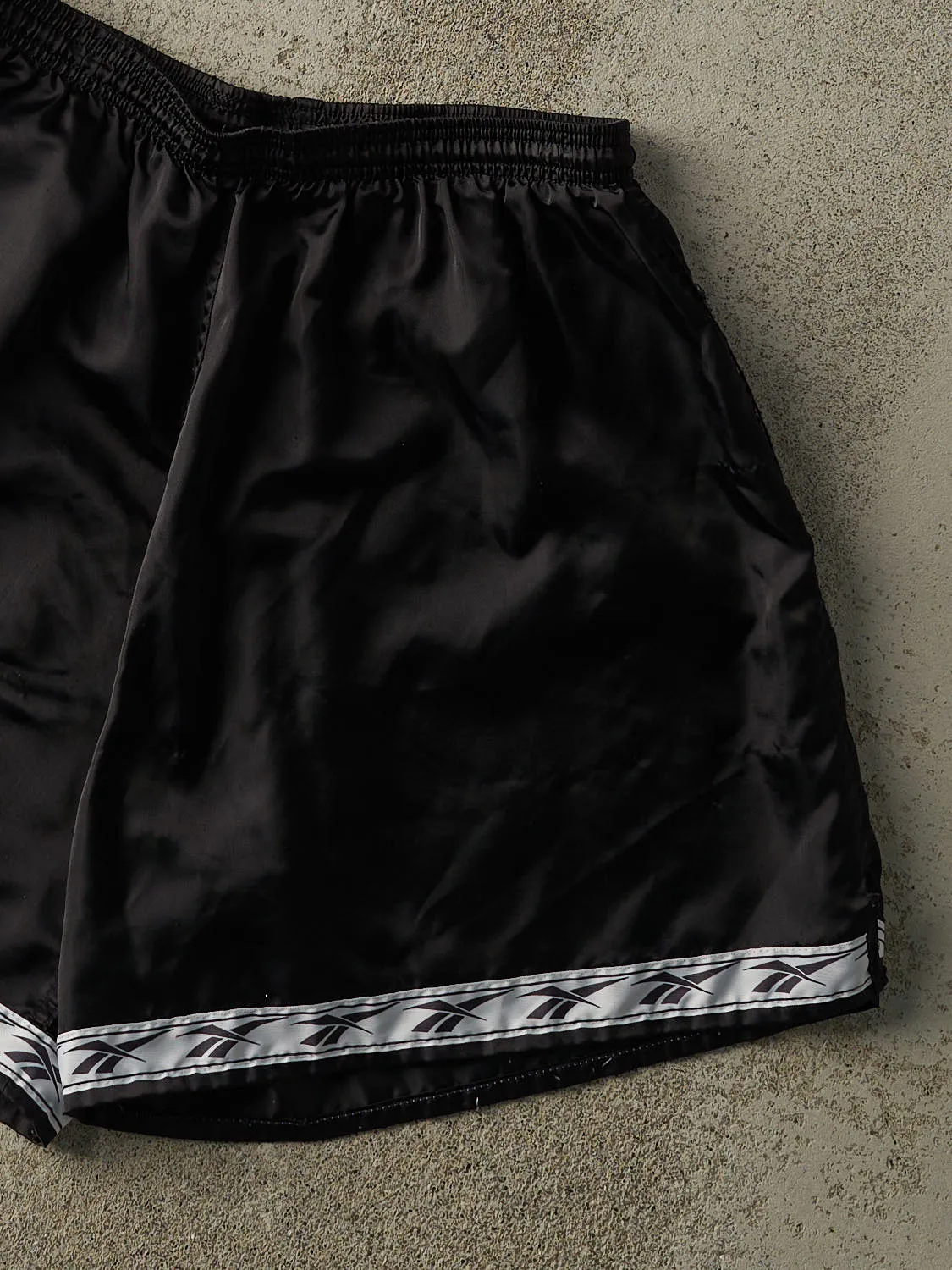 Vintage 90s Black Reebok Track Shorts (28x7) sold by Rebalance Vintage product image thumbnail 3
