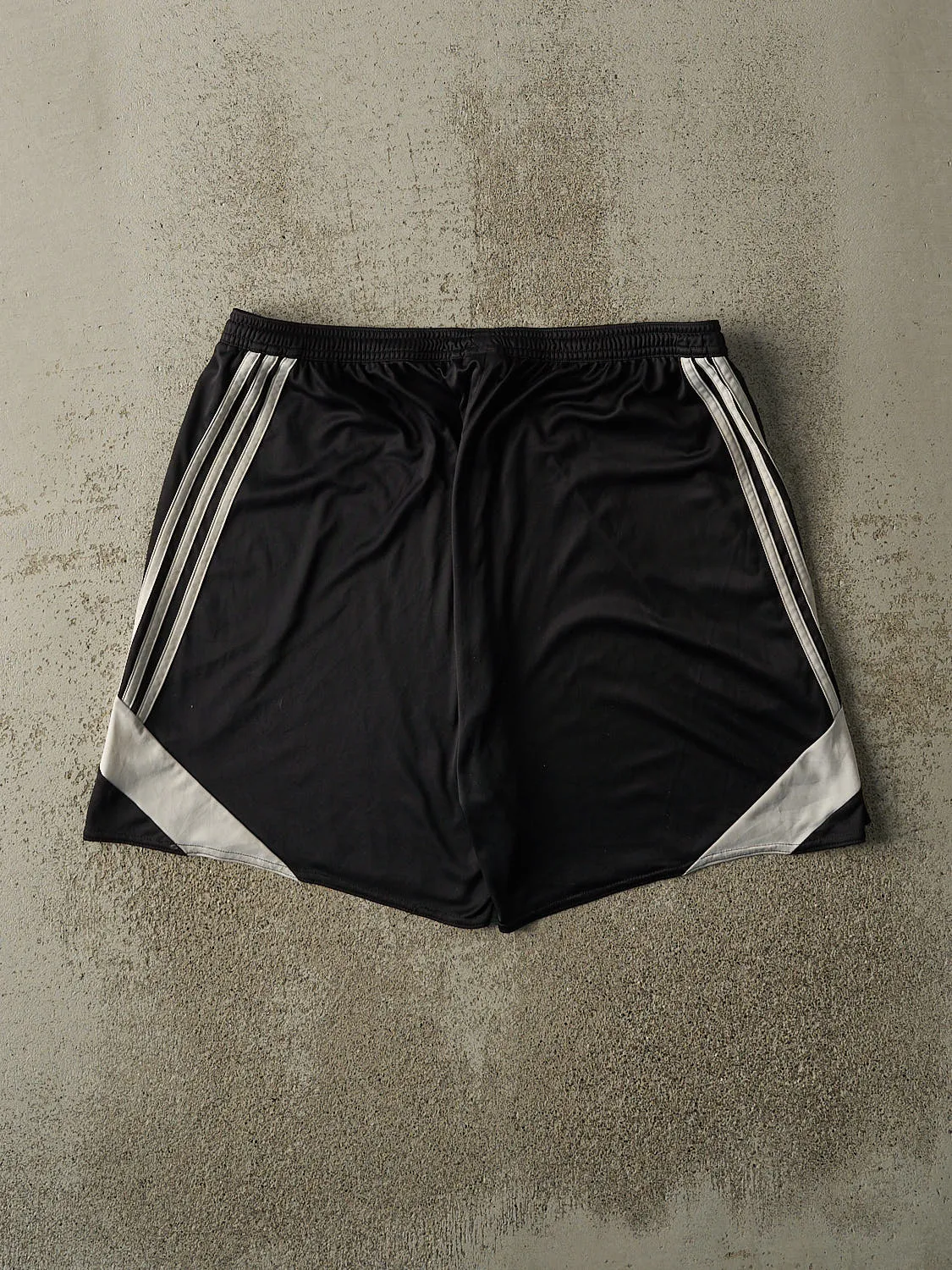 Vintage 90s Black & White Adidas Track Shorts (34x7) sold by Rebalance Vintage product image thumbnail 2