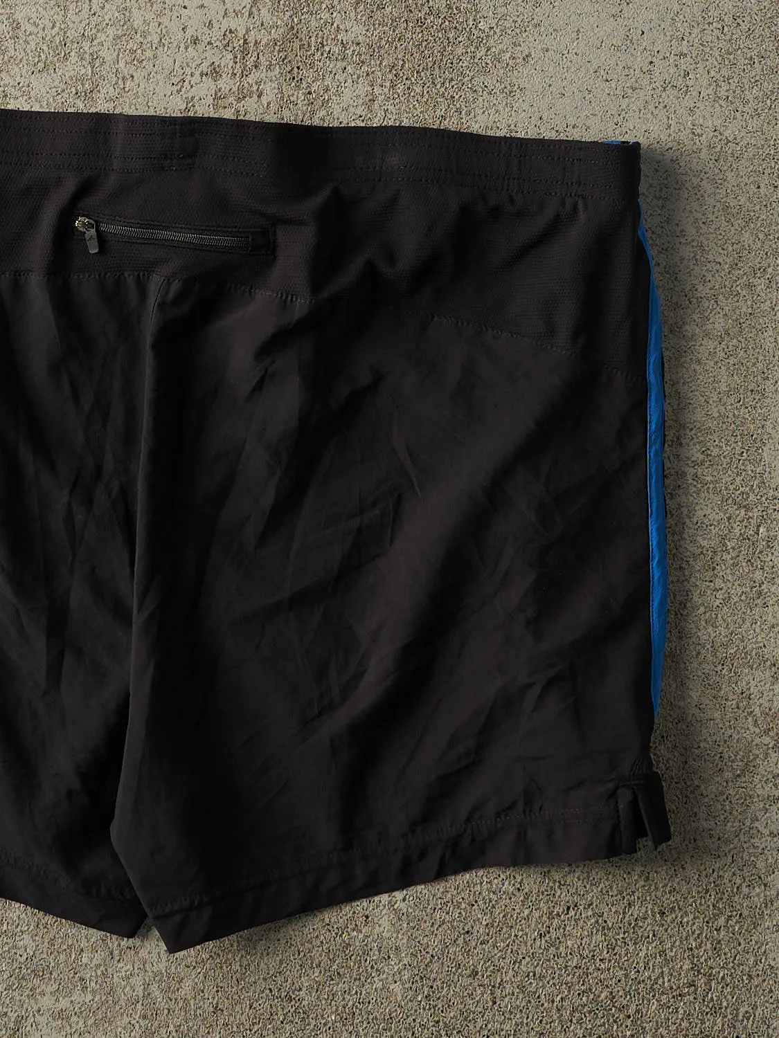 Vintage Y2K Black & Blue Adidas Striped Track Shorts (39x5) sold by Rebalance Vintage product image thumbnail 4