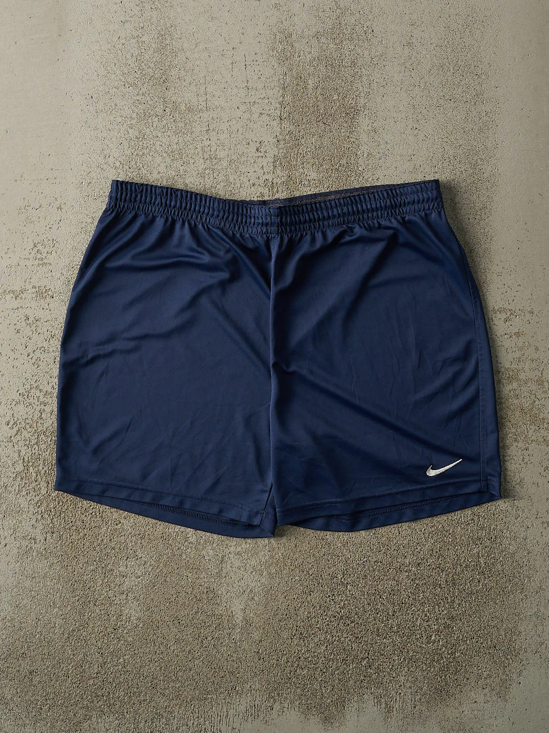Vintage Y2K Navy Blue Nike Track Shorts (37x6) sold by Rebalance Vintage