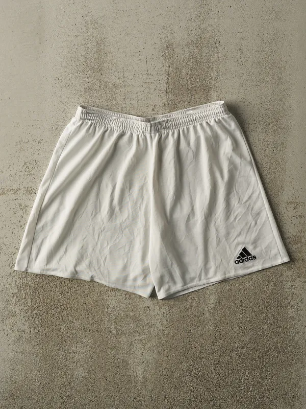Vintage 90s White Adidas Track Shorts (29x7) sold by Rebalance Vintage