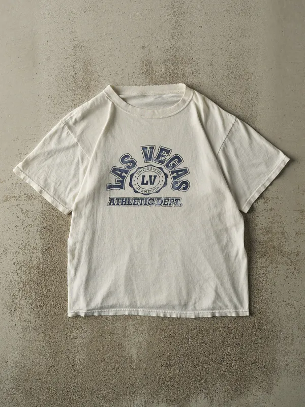 Vintage 90s White Las Vegas Tee (M) sold by Rebalance Vintage