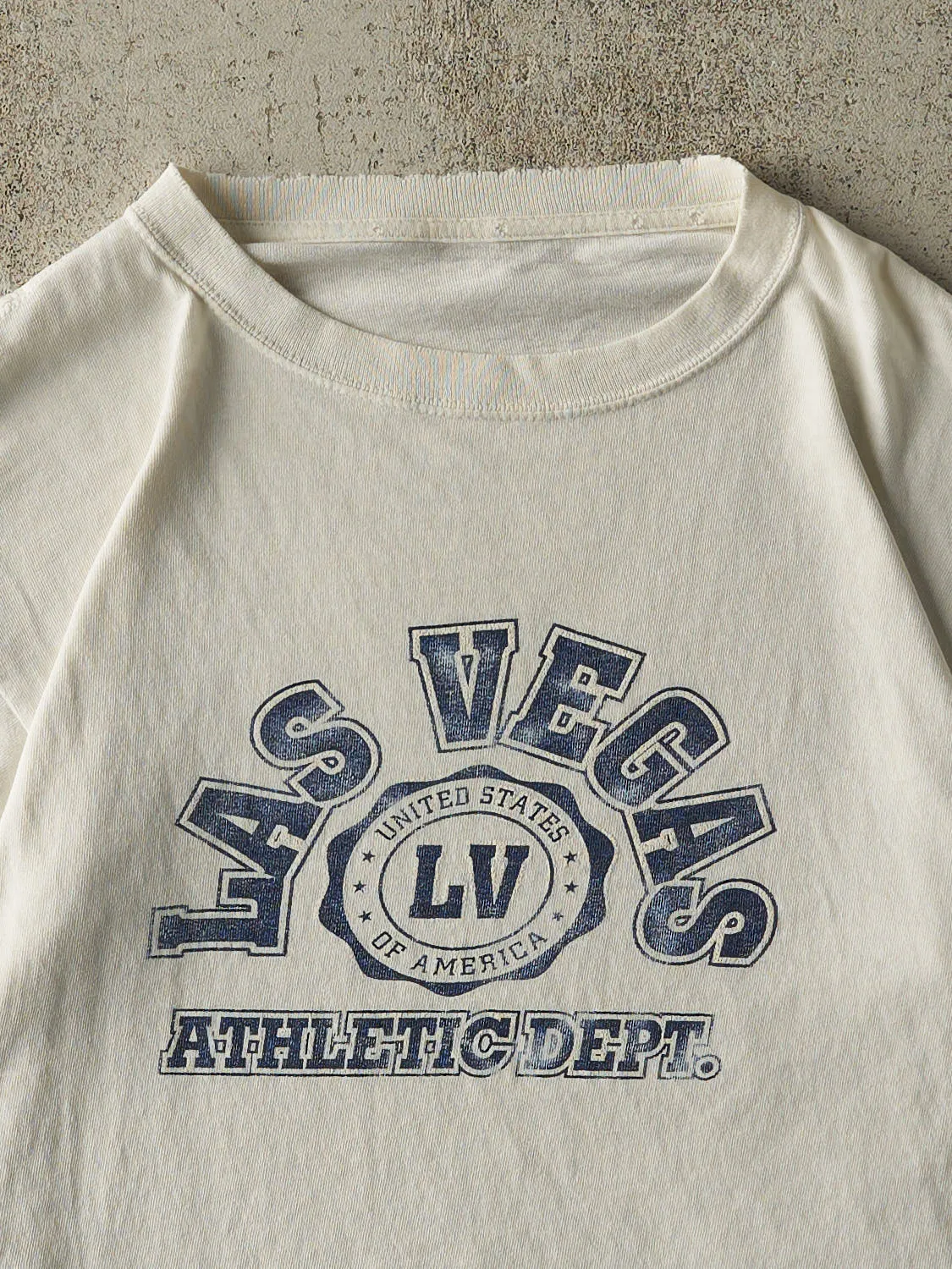 Vintage 90s White Las Vegas Tee (M) sold by Rebalance Vintage product image thumbnail 3