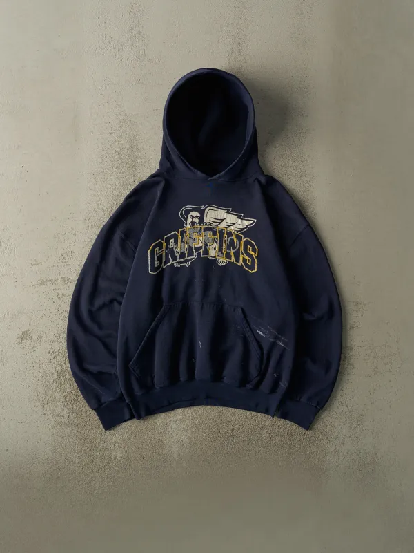 Vintage Y2K Navy Blue Russell Athletic Griffins Hoodie (S/M) sold by Rebalance Vintage