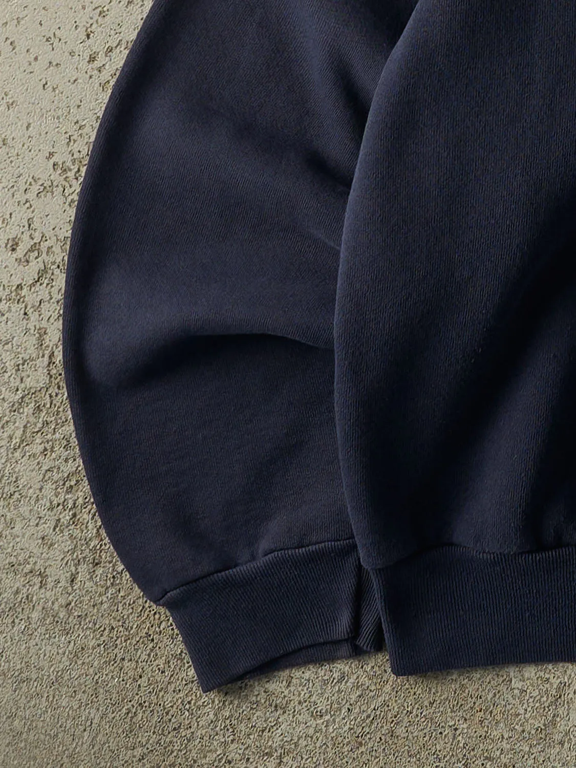 Vintage 80s Navy Blue Blank Crewneck (L) sold by Rebalance Vintage product image thumbnail 3