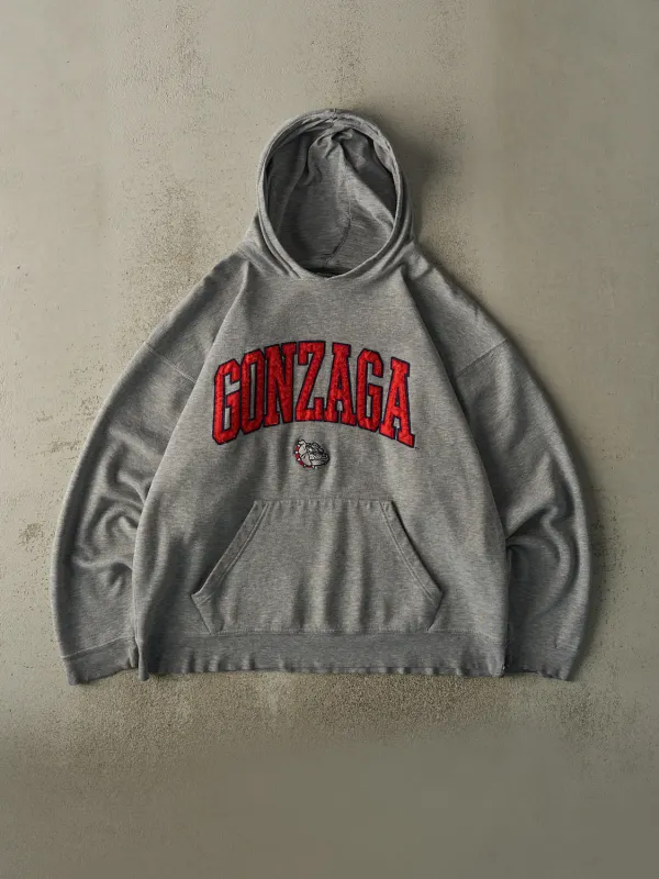 Vintage 90s Grey Gonzaga University Embroidered Hoodie (XL/XXL) sold by Rebalance Vintage