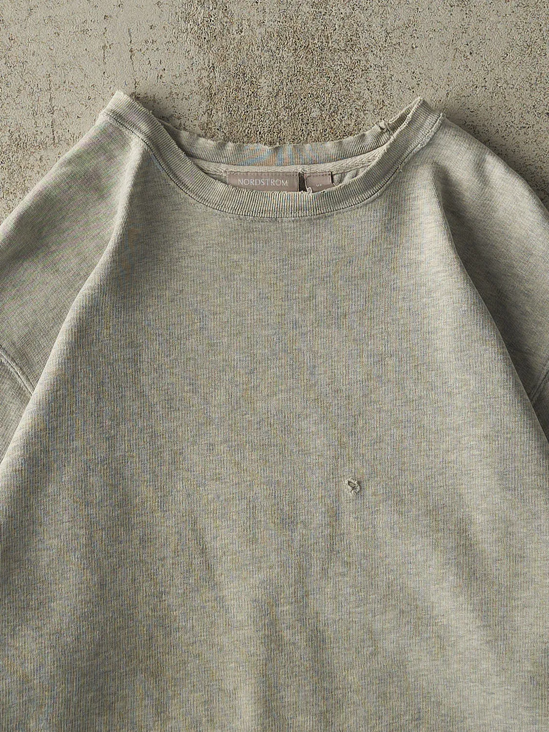 Vintage Y2K Heather Grey Nordstrom Blank Sweatshirt (L) sold by Rebalance Vintage product image thumbnail 2