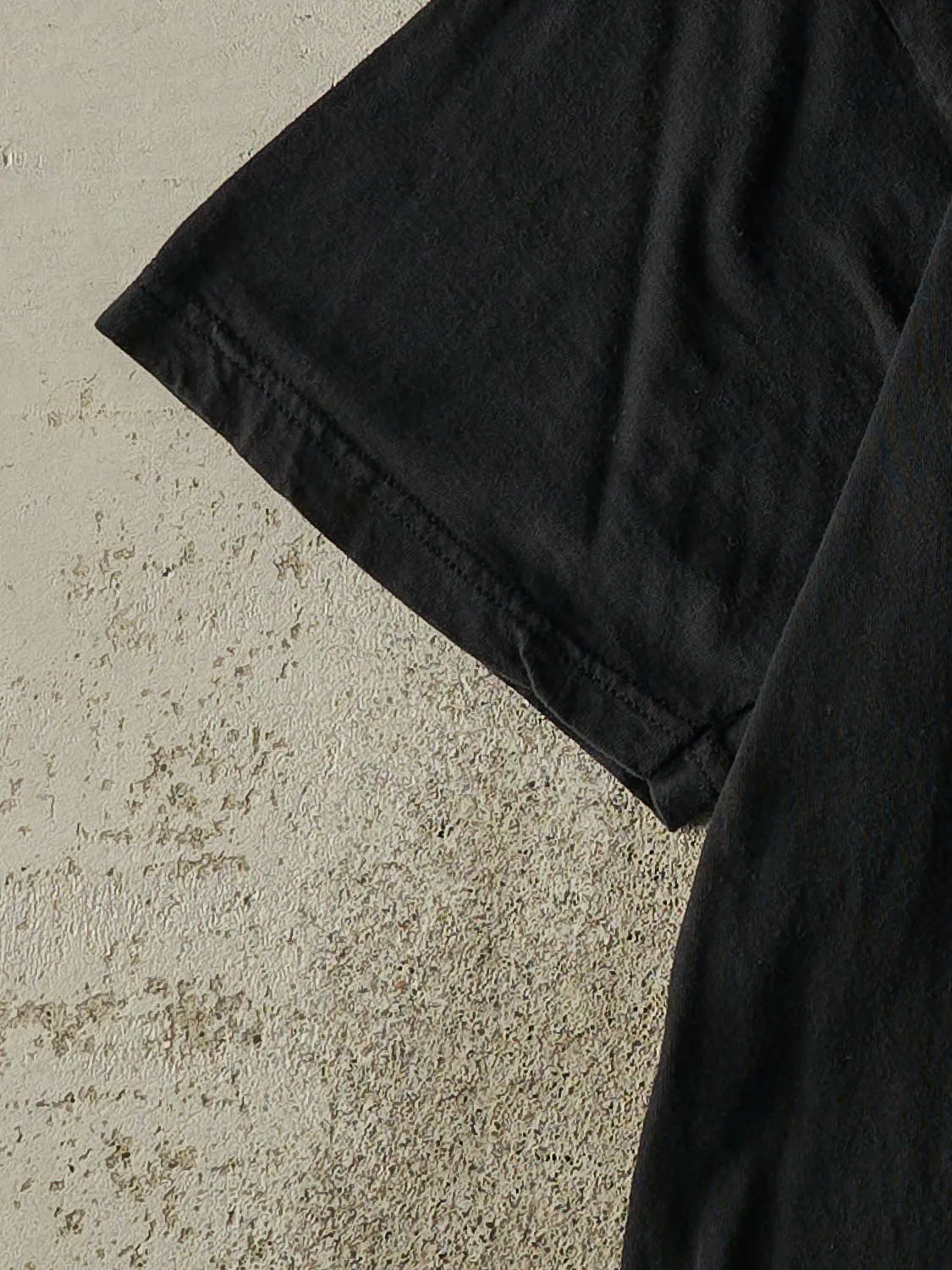 Vintage 80s Black Blank Long Pocket Tee (M/L) sold by Rebalance Vintage product image thumbnail 3