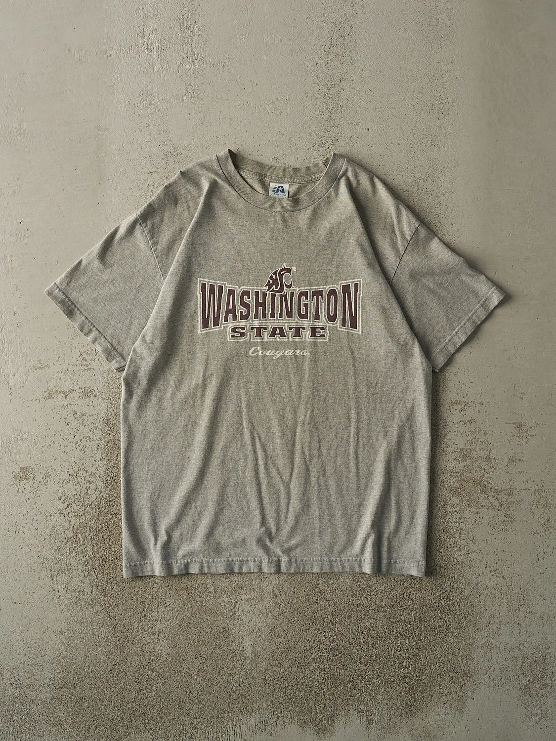Vintage Y2K Grey Washington State Cougars Tee (L) sold by Rebalance Vintage