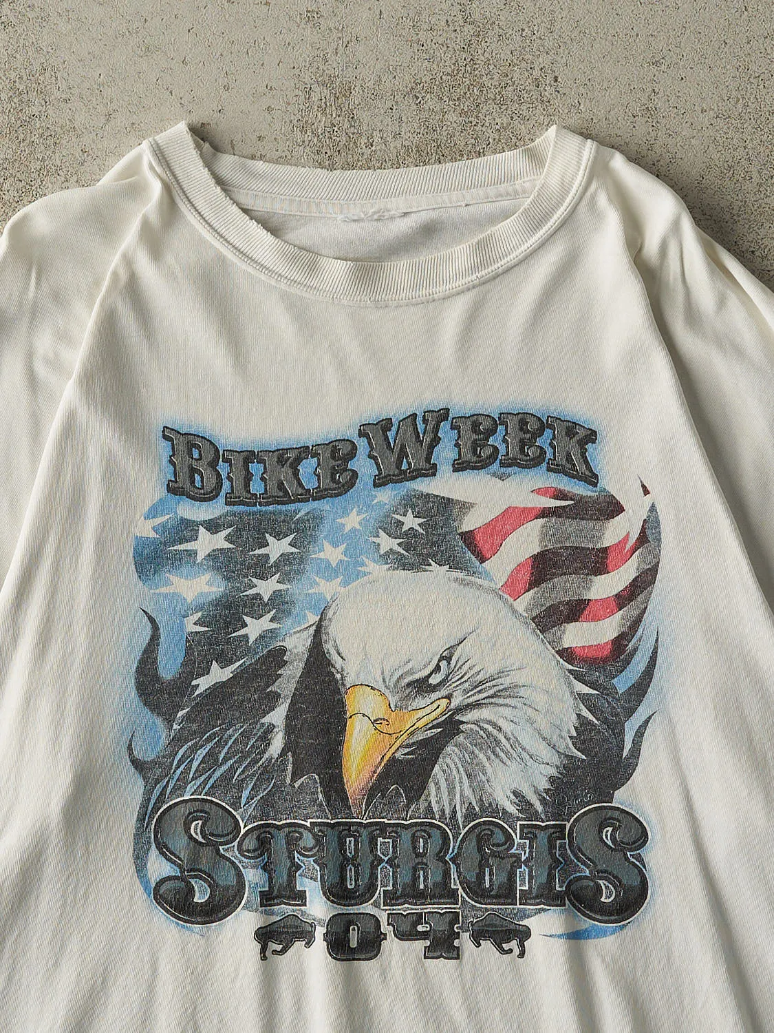 Vintage 04' White Sturgis Bike Week Tee (XL) sold by Rebalance Vintage product image thumbnail 2