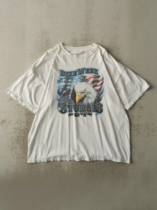 Vintage 04' White Sturgis Bike Week Tee (XL) sold by Rebalance Vintage