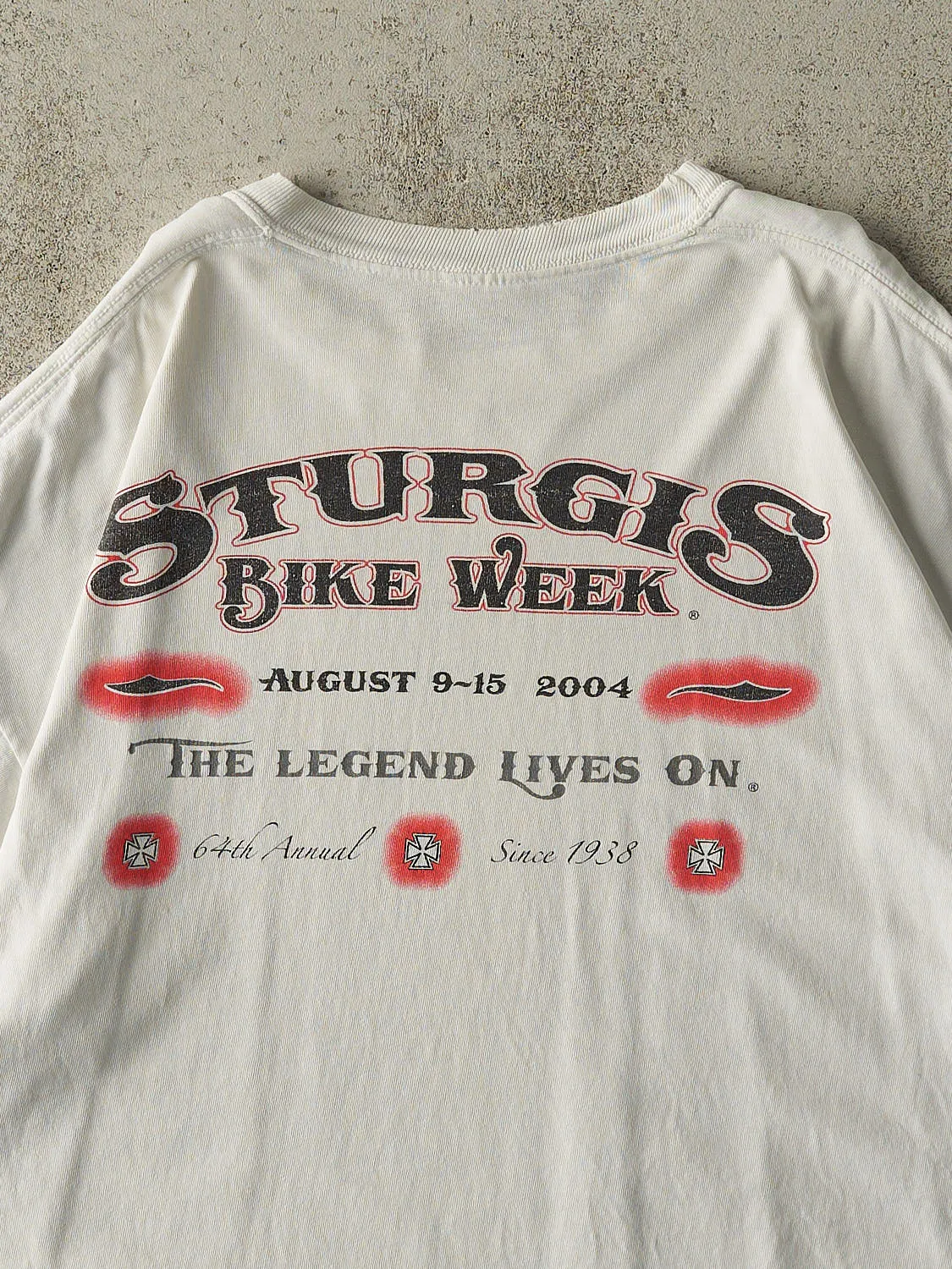 Vintage 04' White Sturgis Bike Week Tee (XL) sold by Rebalance Vintage product image thumbnail 3
