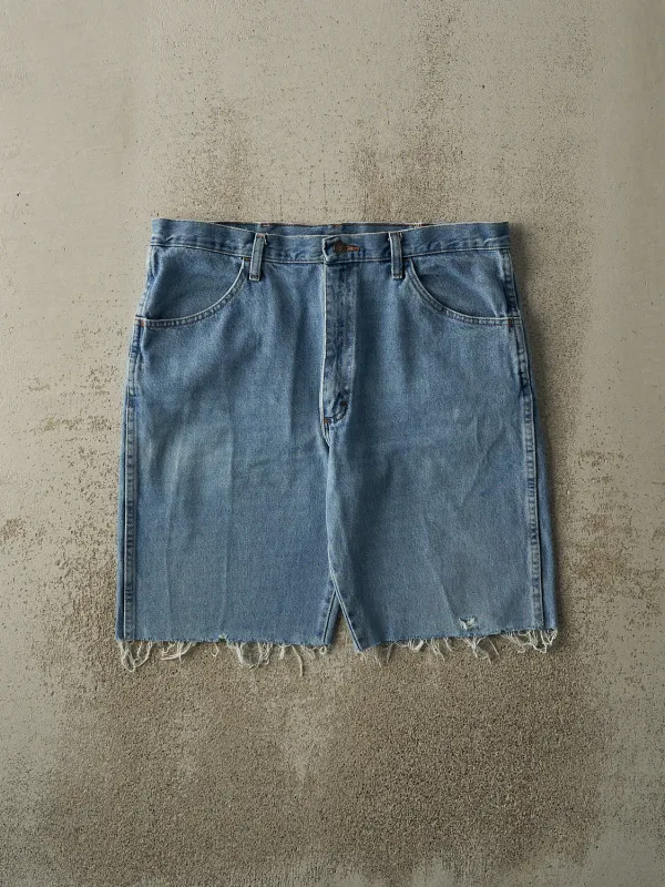 Vintage 90s Light Wash Rustler Cut Off Jean Shorts (36x9.5) sold by Rebalance Vintage