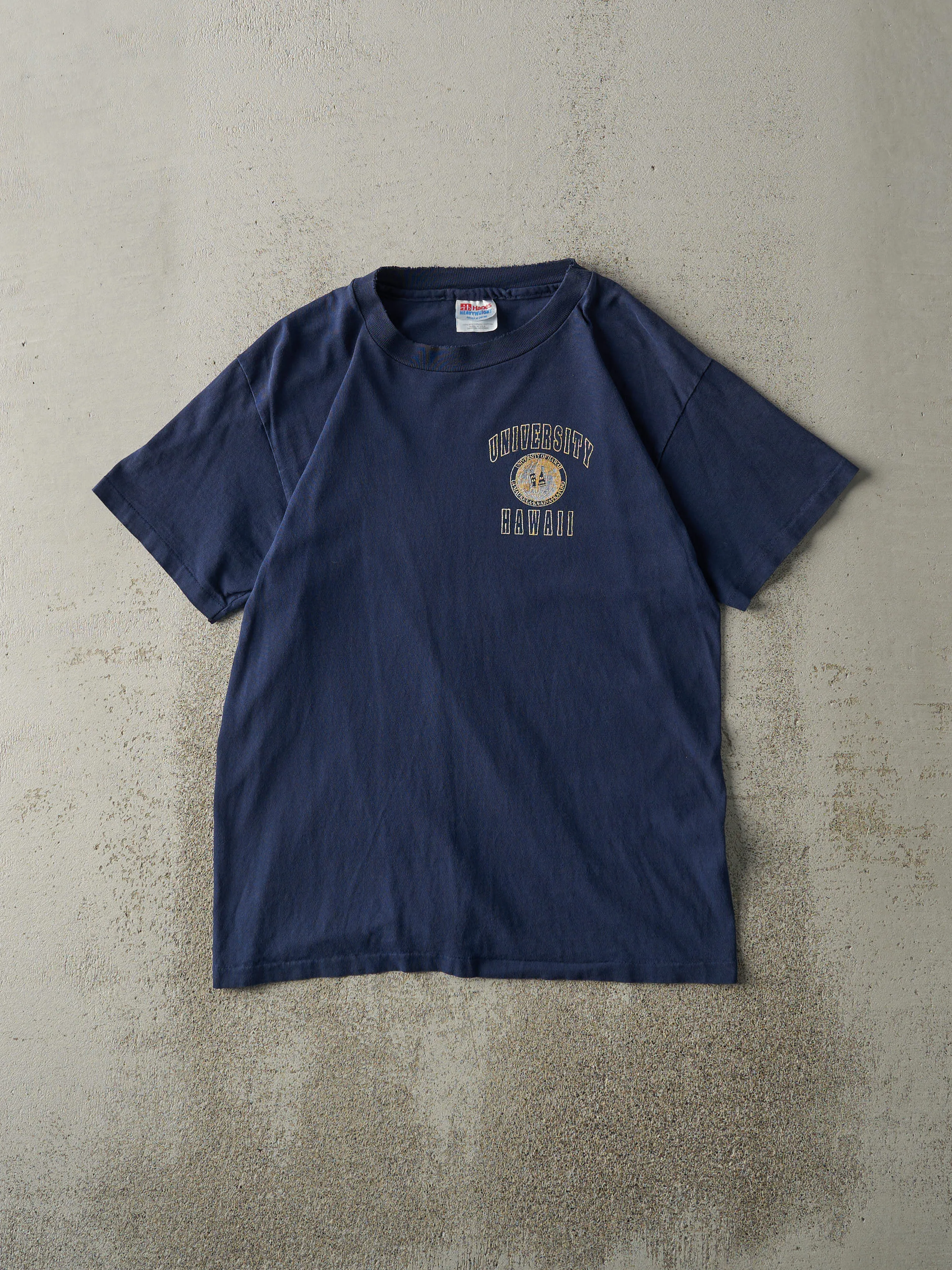 Vintage 90s Navy Blue University of Hawaii Single Stitch Tee (S) sold by Rebalance Vintage product image thumbnail 3
