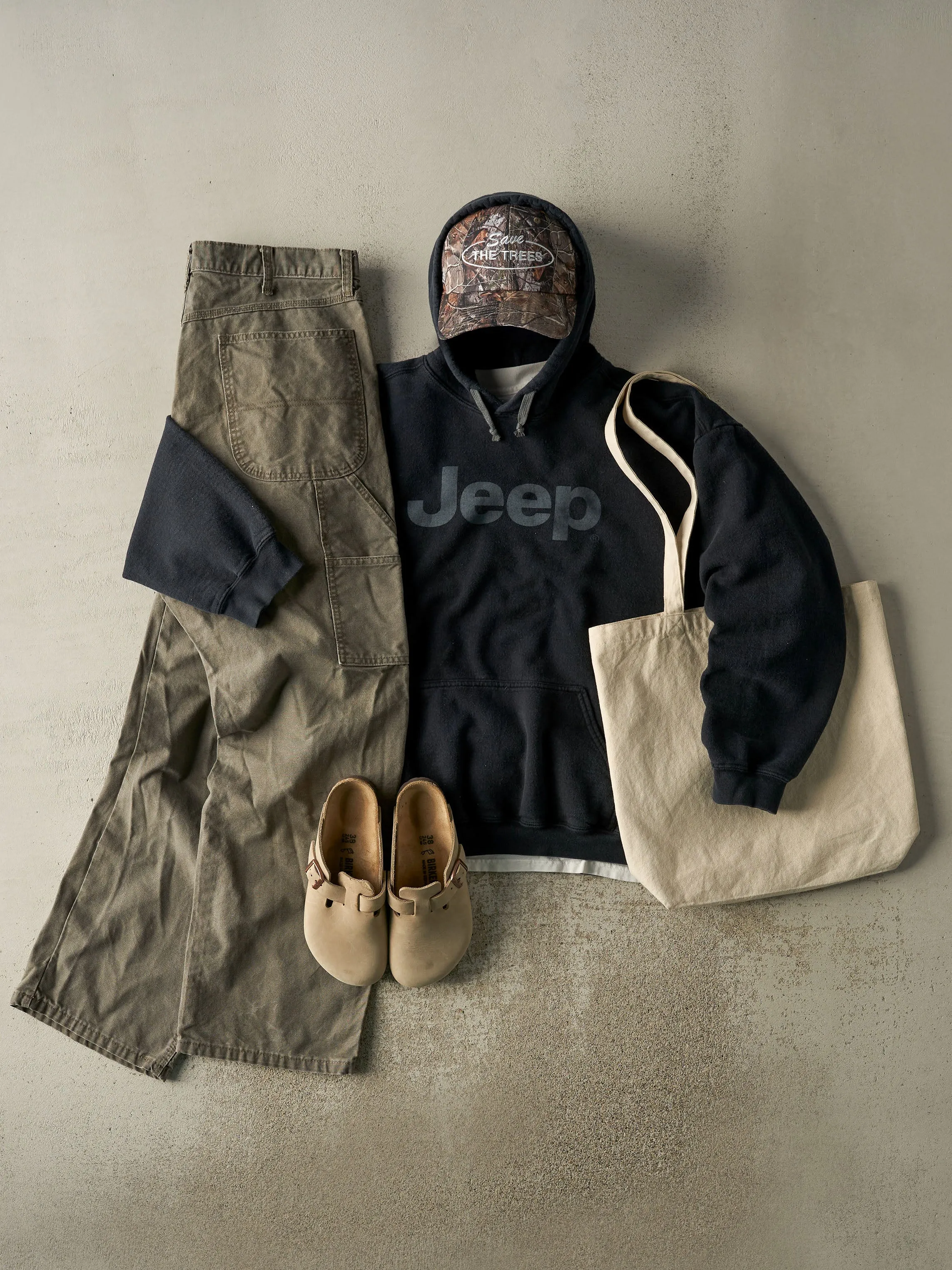 Vintage Y2K Black Jeep Boxy Hoodie (L/XL) sold by Rebalance Vintage product image thumbnail 2