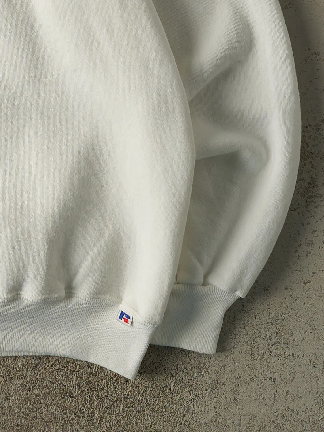 Vintage 88' White Back to the 50s Weekend Russell Athletic Car Crewneck (L/XL) sold by Rebalance Vintage product image thumbnail 3