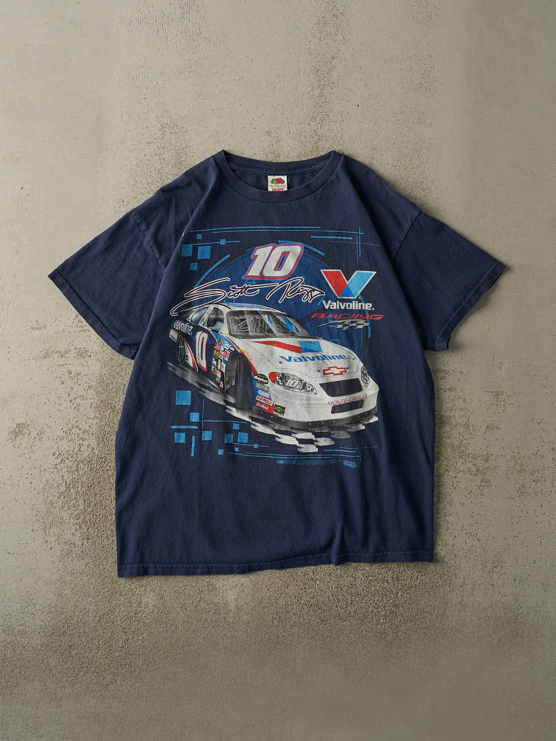 Vintage 05' Navy Blue Nascar #10 Scott Riggs Racing Tee (XL) sold by Rebalance Vintage