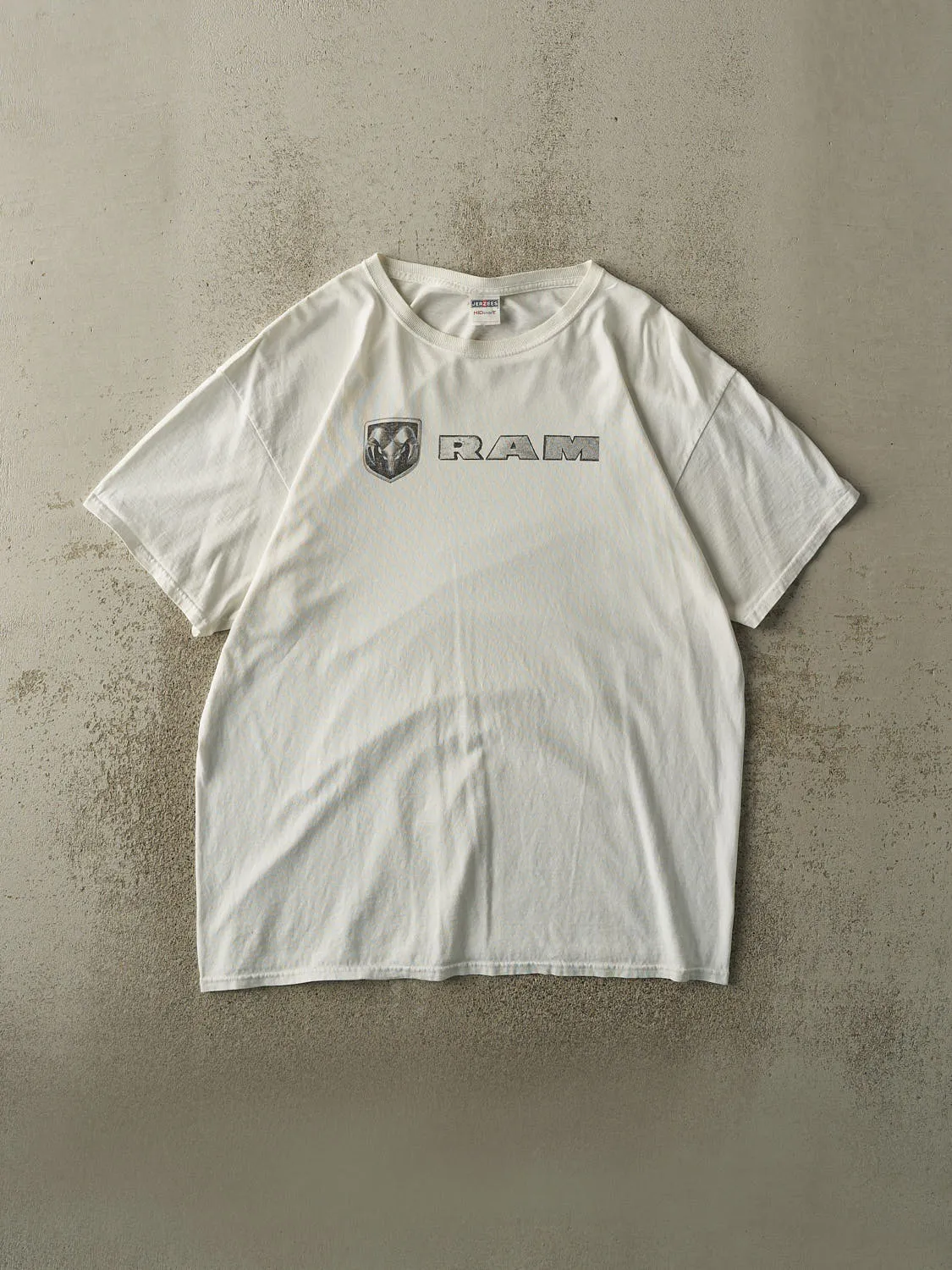 Vintage Y2K White Dodge Ram Tee (L/XL) sold by Rebalance Vintage