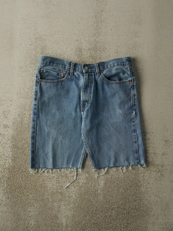 Vintage Y2K Light Wash Levi's 505 Cut Off Jean Shorts (35x9.5) sold by Rebalance Vintage